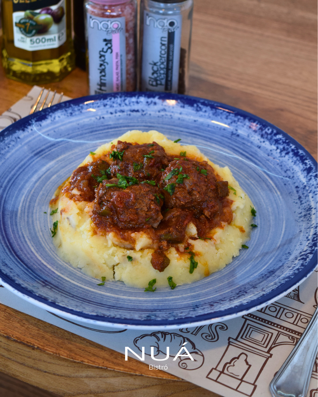 Albóndigas con puré